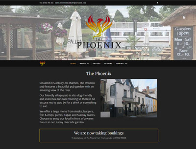 The Phoenix Pub Website